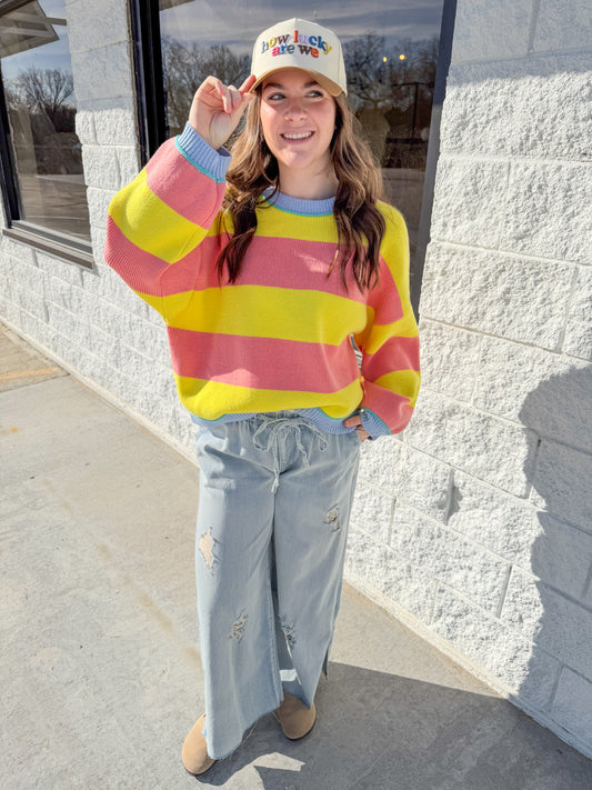 Sunburst Striped Sweater