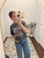 Heart Printed Denim Jeans
