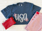 Denim USA Embroidered Tee