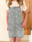 Dandelion Washed Denim Overall Mini Dress