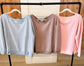 Boat Neck Waffle Knit Top, Multiple