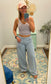 Coastal Cargo Jogger Wide Leg Denim