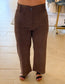 Corduroy Patch Pocket Pants, Mocha Mousse