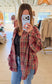 Abri Plaid Flannel, Burgundy