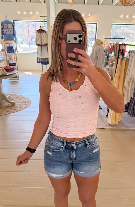 Risen Mid Rise Cuffed Shorts
