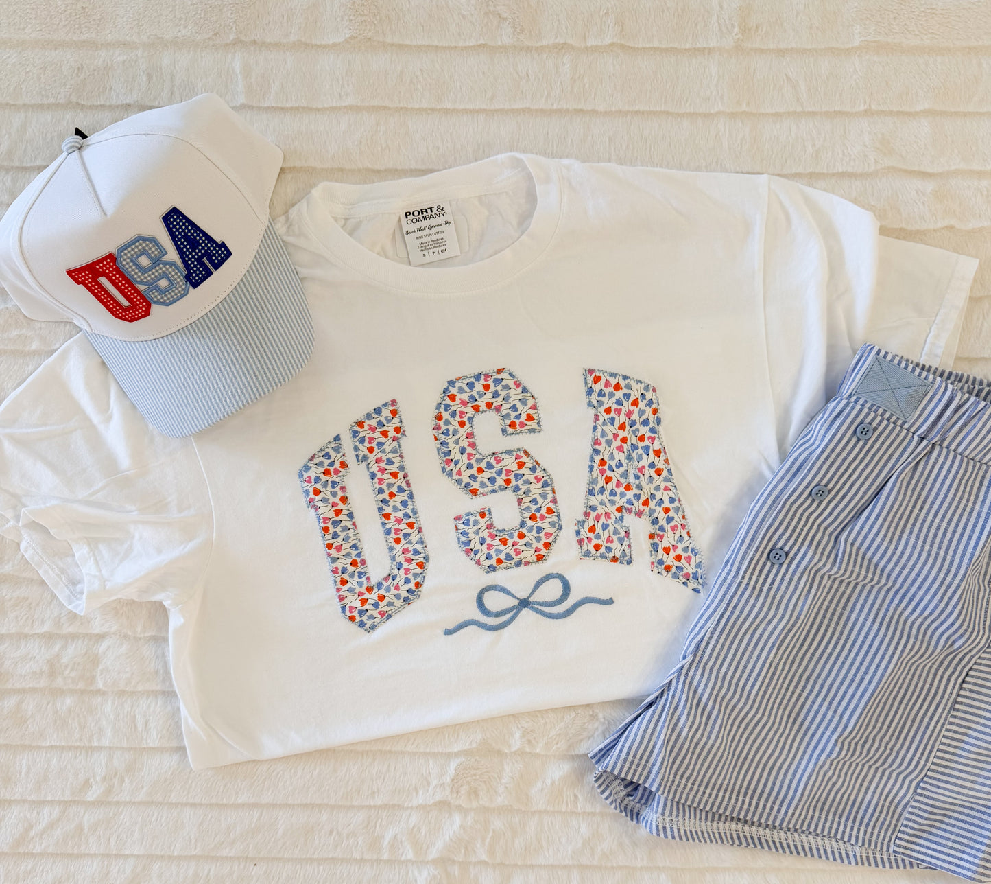 Floral USA Tee