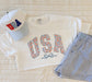 Floral USA Tee
