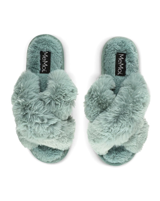 Beverly Faux Fur Open Toe Plush Slipper, Multiple