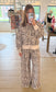 Leopard Print Zip Up Jacket