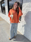 Tamika Henley Sweatshirt, Dusted Clay