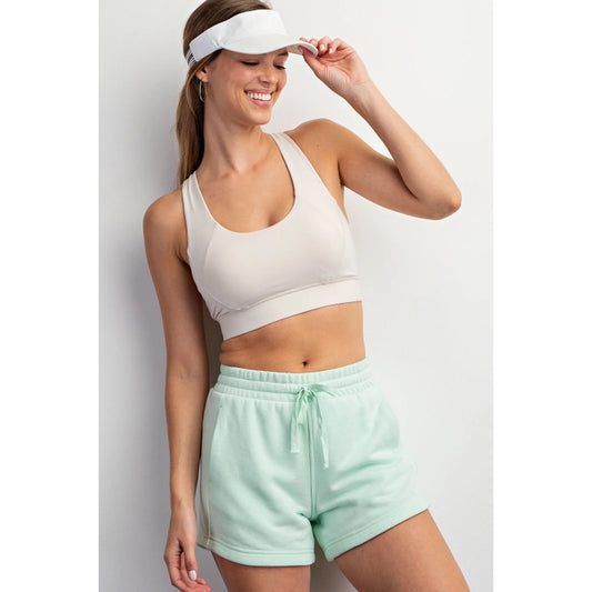 Casual French Terry Basic Short, Mint