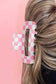 Checkered Print Hair Clip, Multiple Colors