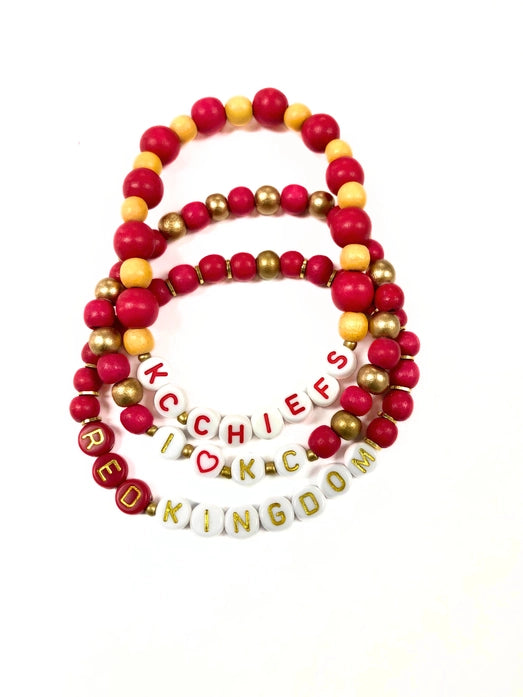 Chiefs Friendship Bracelet Stack