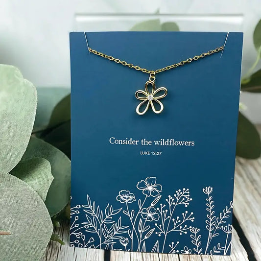 Consider the Wildflowers Charm Necklace