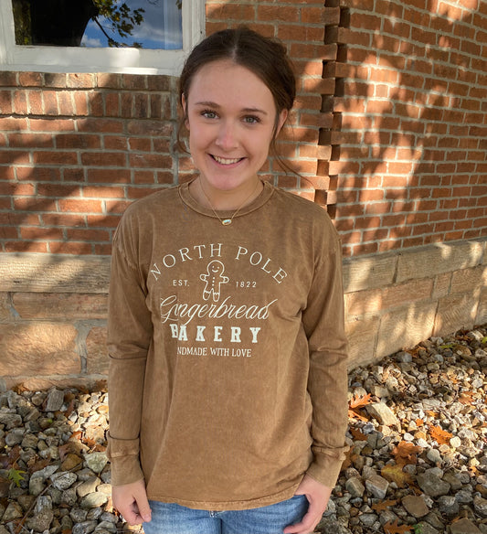 North Pole Gingerbread Long Sleeve