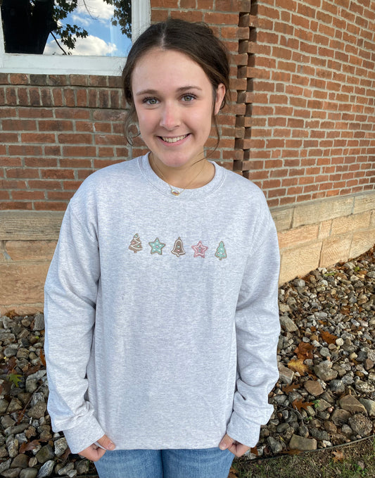 Embroidered Sugar Cookies Sweatshirt