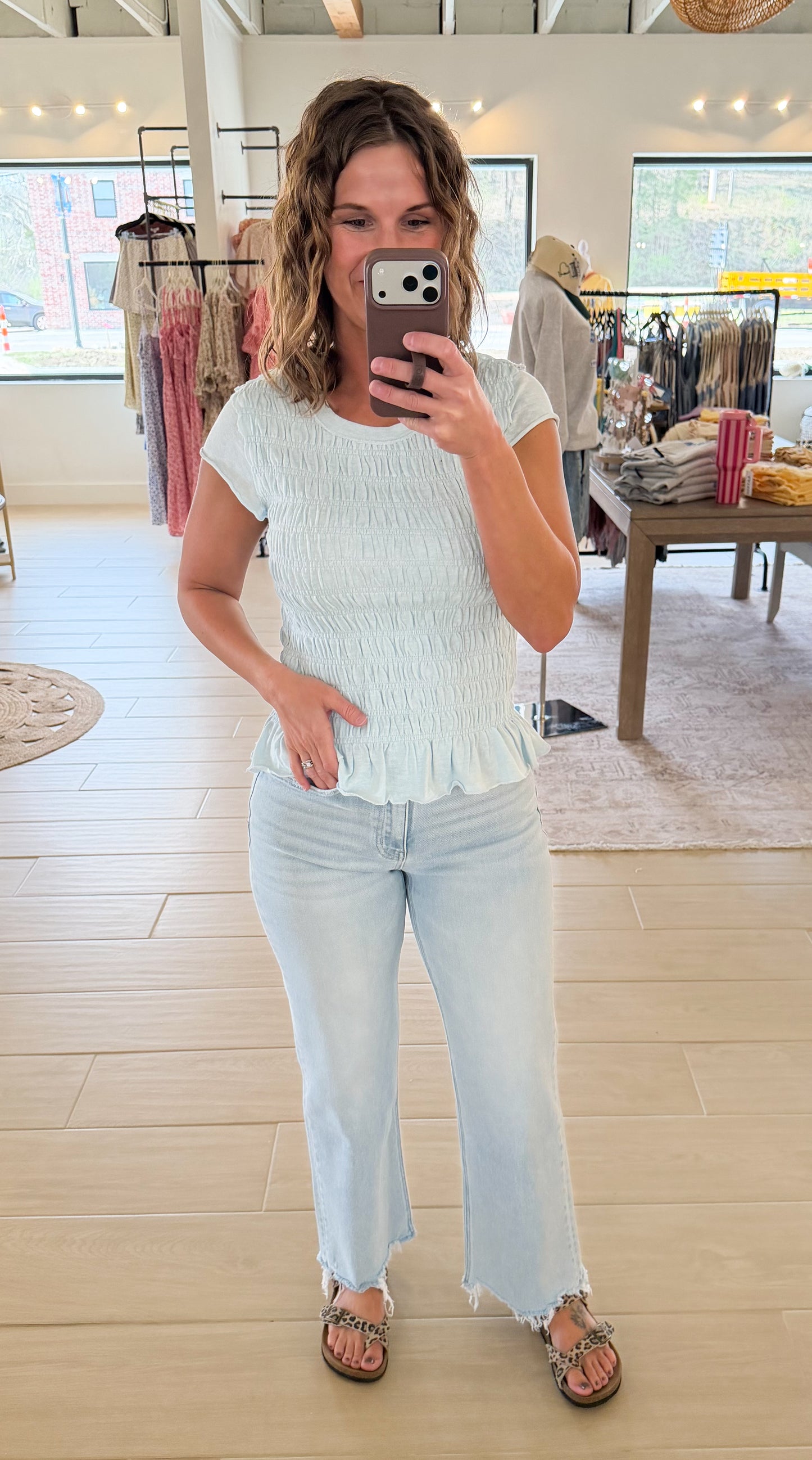 Seabreeze Smocked Top