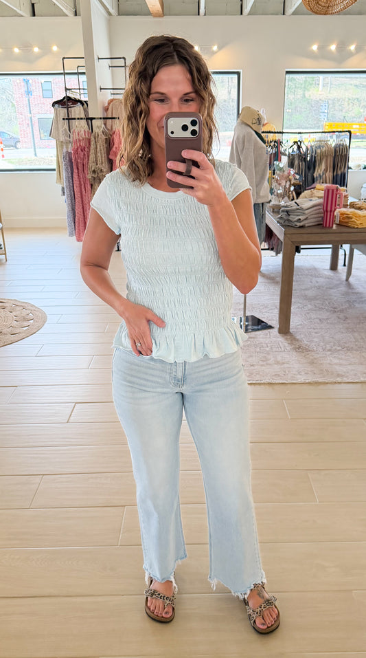 Seabreeze Smocked Top