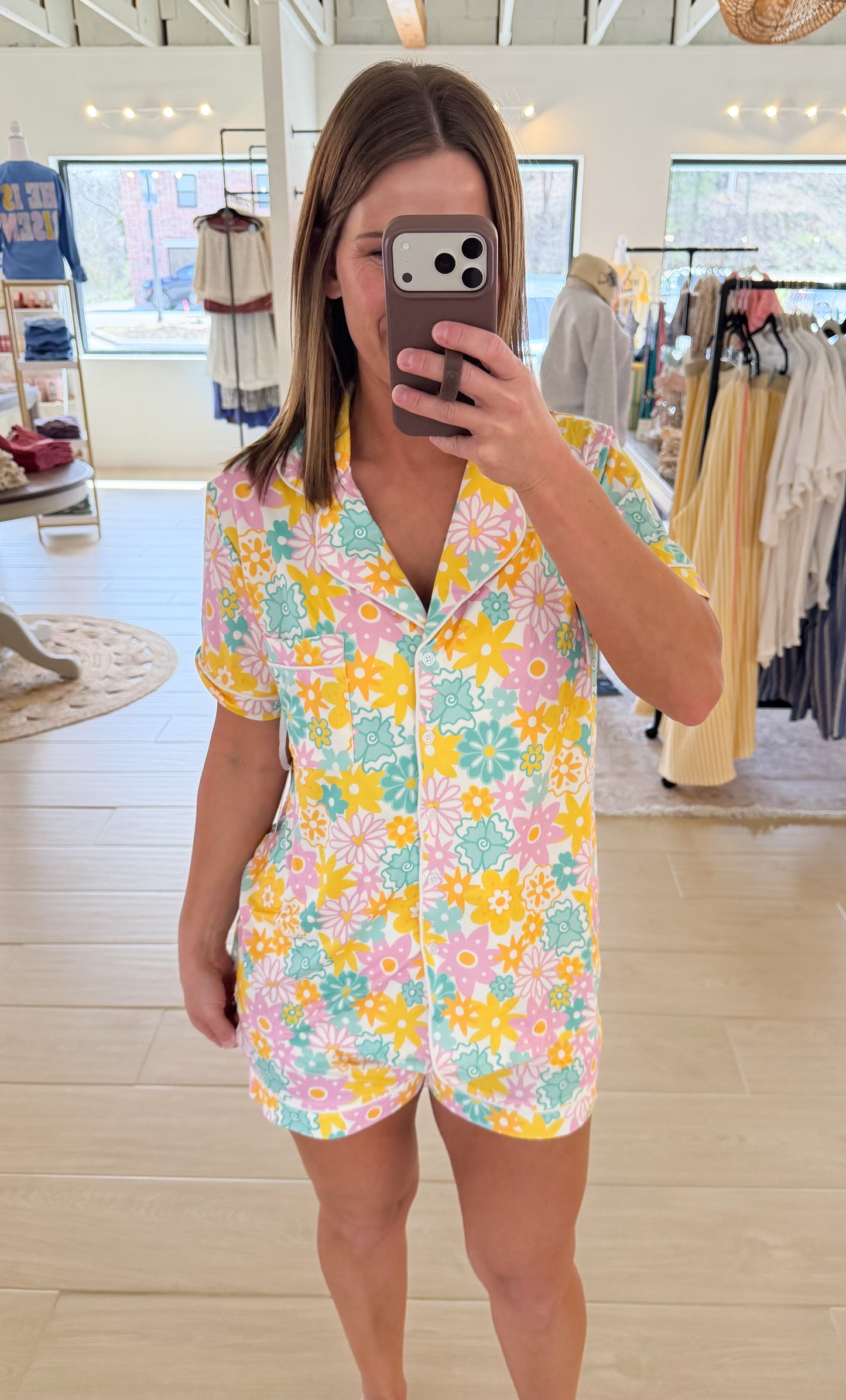Spring Flowers Pajama Set