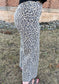 Animal Print Washed Twill Pants