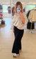 Corduroy Patch Pocket Pants, Black