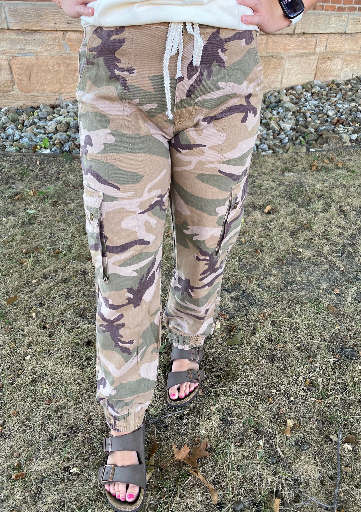 Camo Jogger Pant, Beige