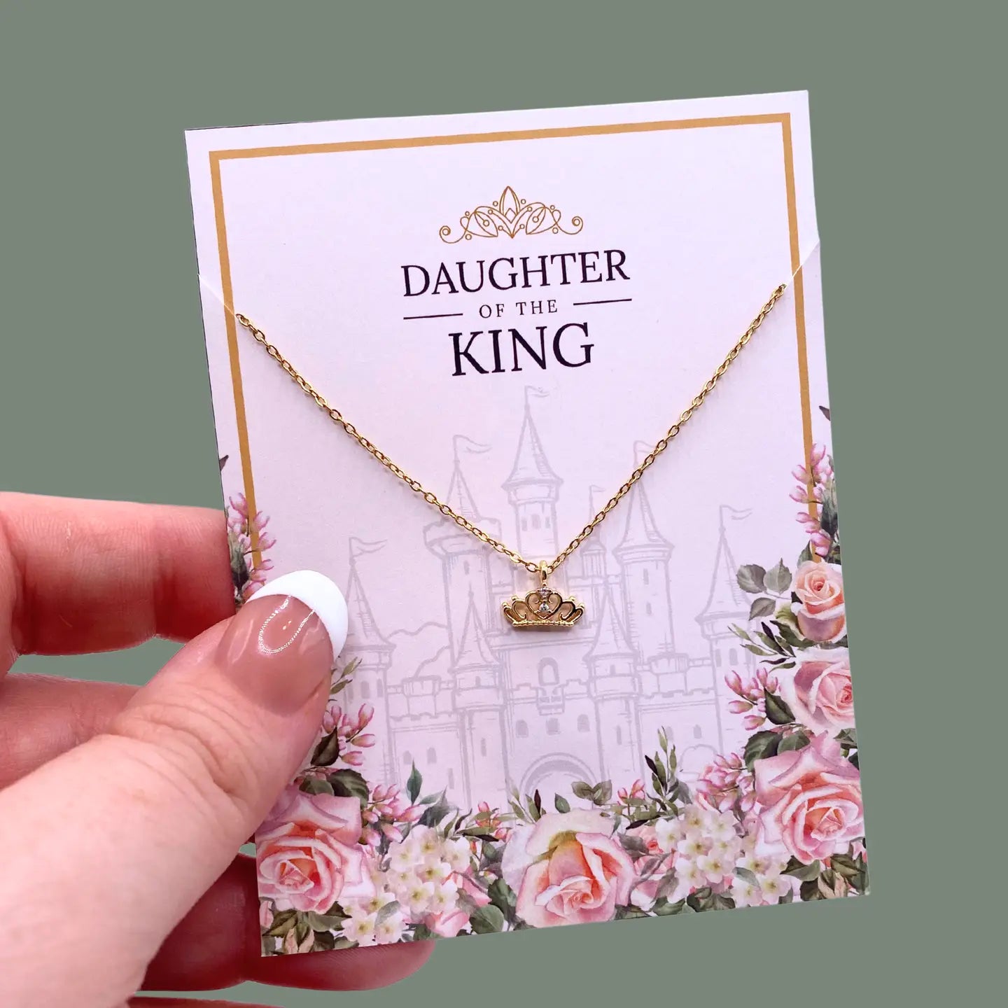 Daughter of the King Charm Necklace