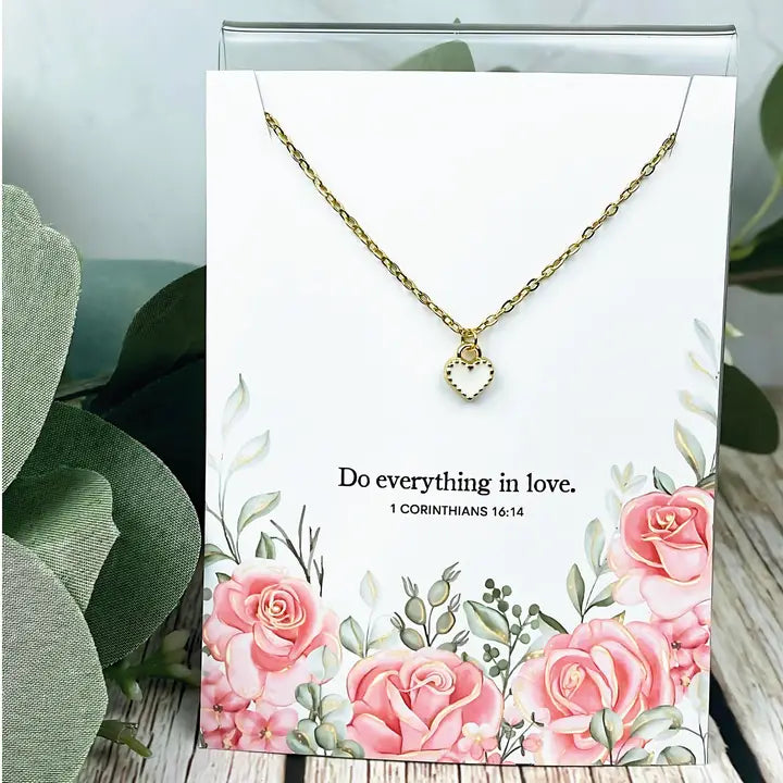 Do Everything in Love Charm Necklace