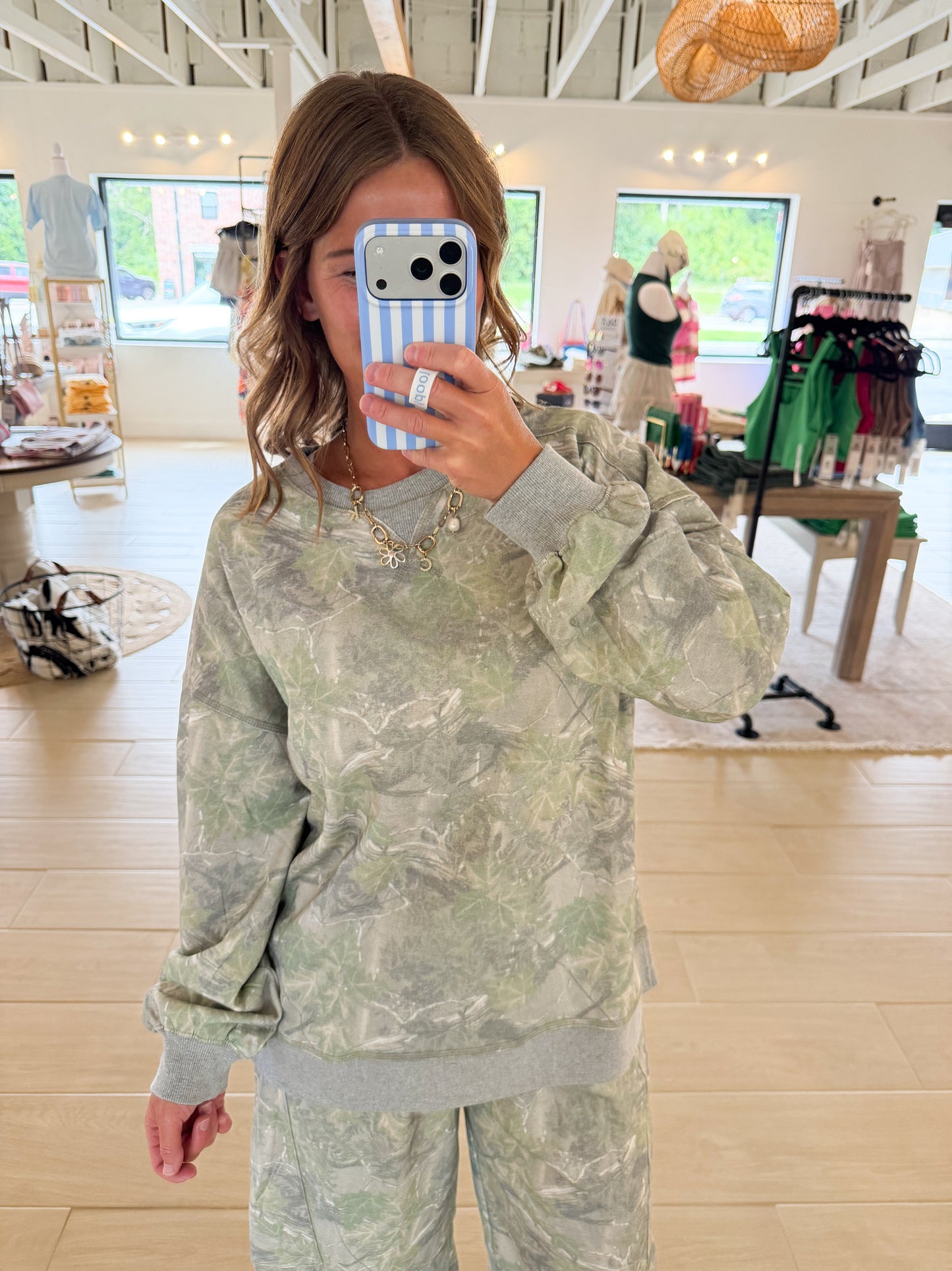 Oversized Camo Pullover
