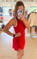 Reluxe Wrap Dress, Cherry