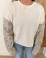Leopard Print Thermal Sleeve Top