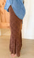 Cinnamon Lace Maxi Skirt