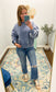 Acid Wash Oversized Fleece Pullover, Dusty Blue