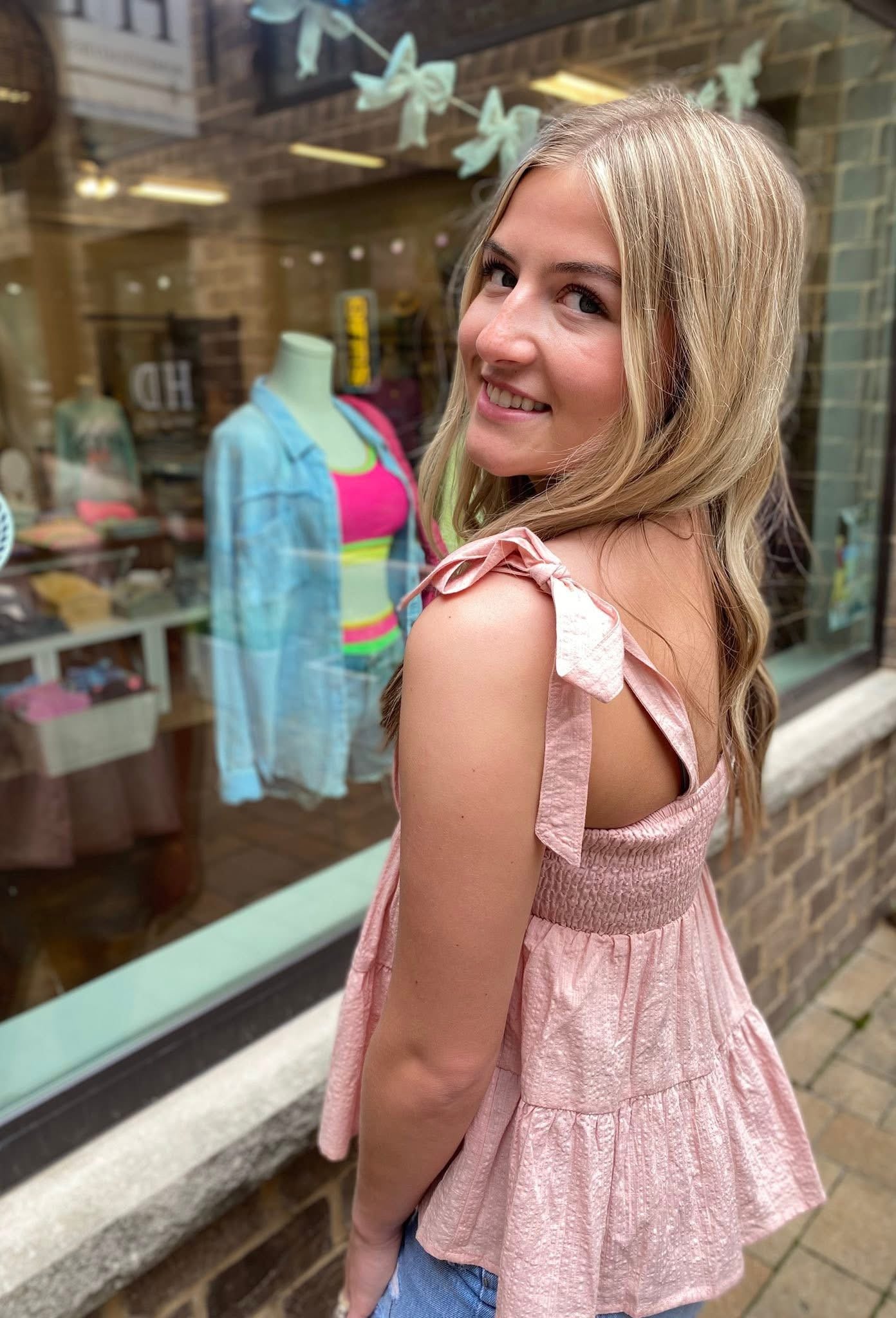 Rosewater Ruffle Top