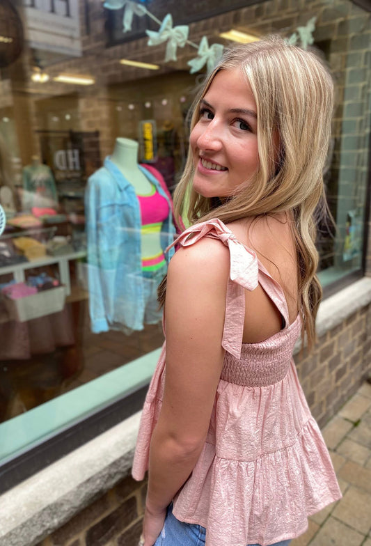 Rosewater Ruffle Top