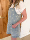 Dandelion Washed Denim Overall Mini Dress