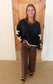 Corduroy Patch Pocket Pants, Mocha Mousse