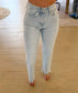 Plus Vervet High Rise Light Wash Slim Wide Jeans