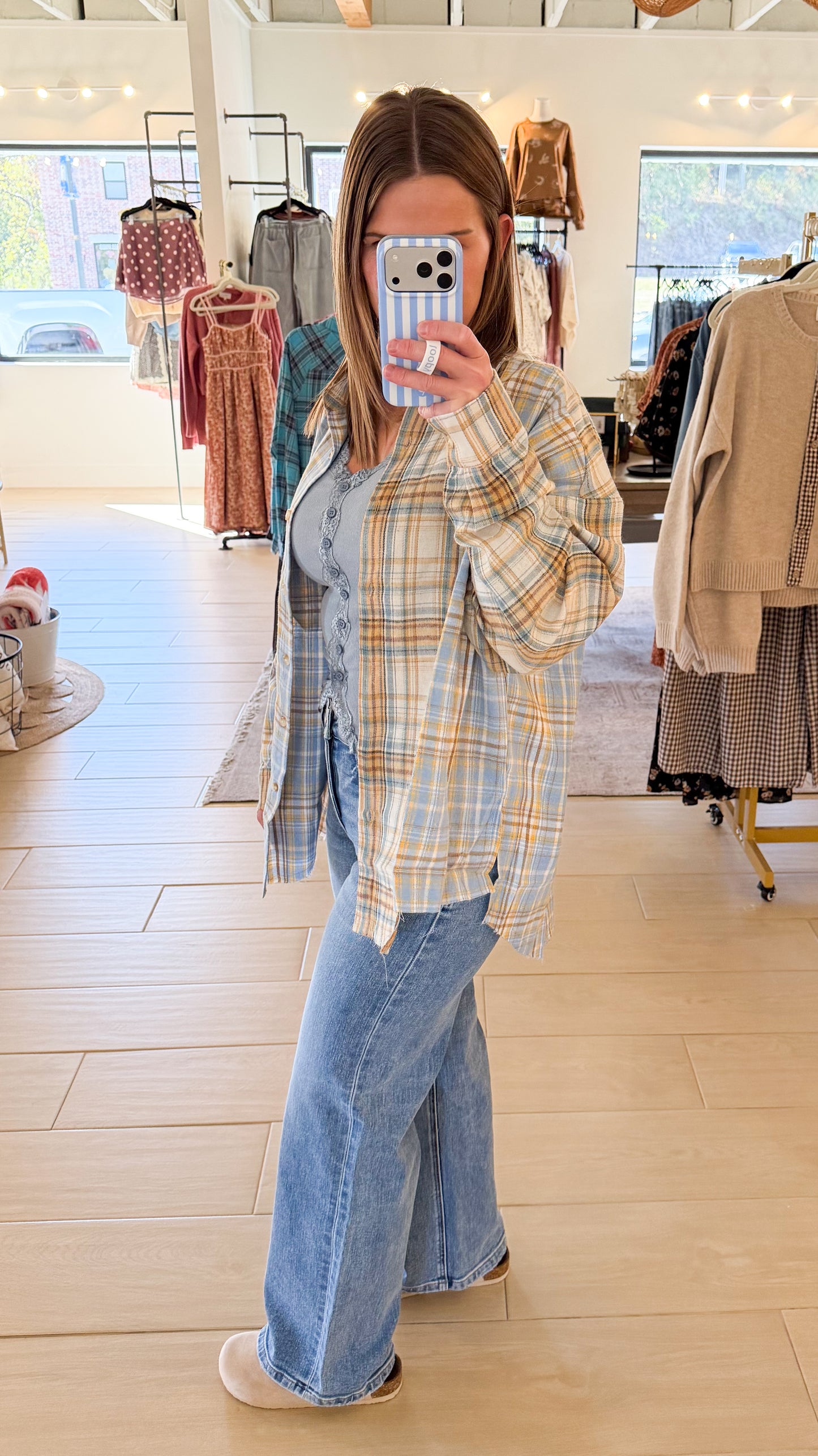Kambrie Plaid Flannel, Tan
