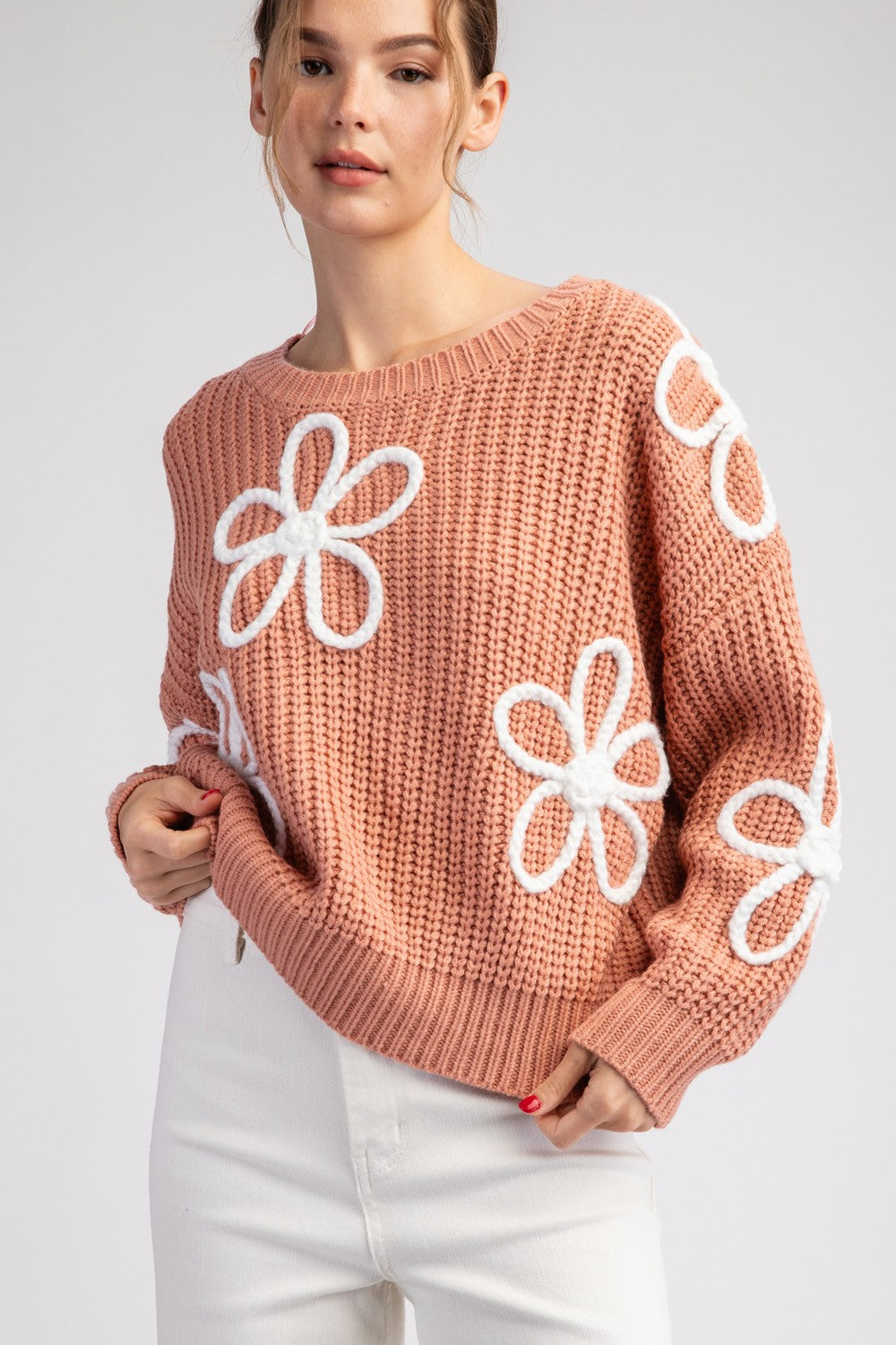 Flower Stitch Sweater