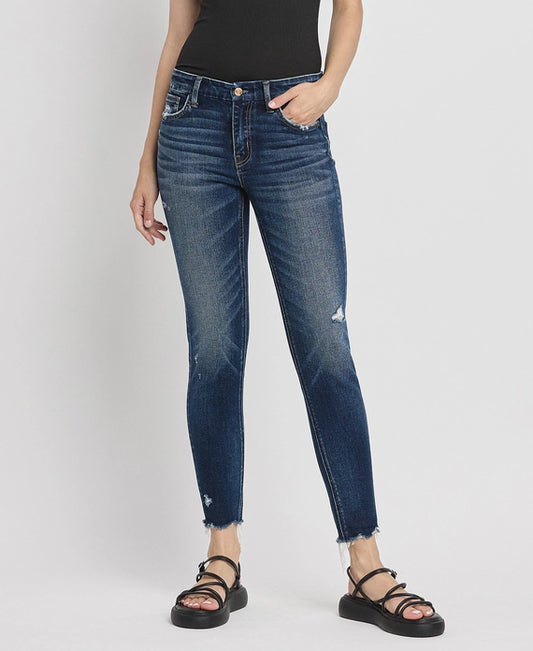 Flying Monkey Mid Rise Ankle Skinny Jeans