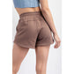 Plus Size French Terry Basic Short, Smoky Brown