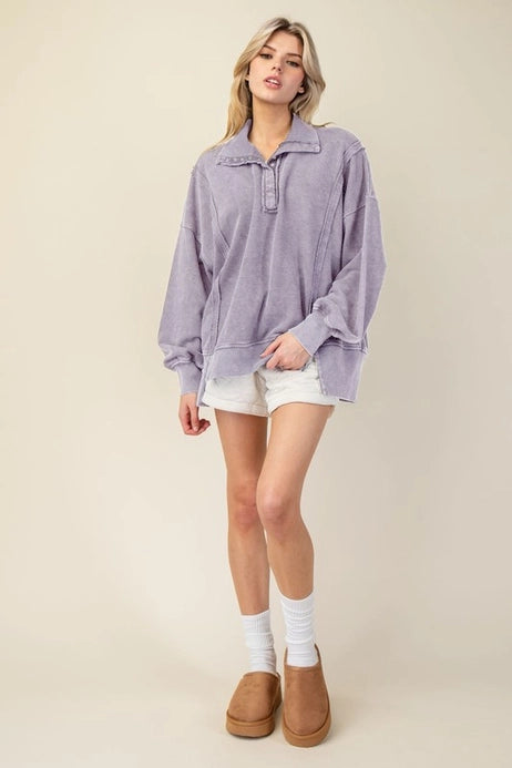 French Terry Mineral Washed Sweatshirt