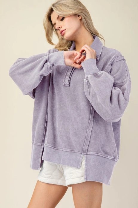 French Terry Mineral Washed Sweatshirt