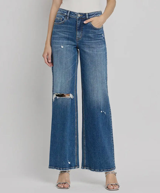 Flying Monkey High Rise Wide Leg Jeans