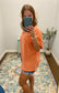Not So Basic Tee, Sunset Orange (Enjoy the Now)