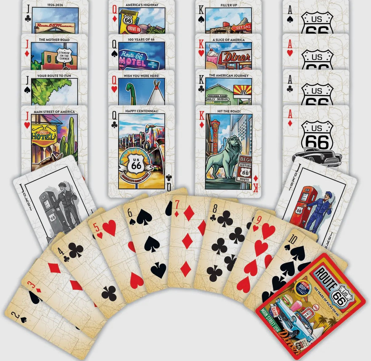 Route 66 Playing Cards