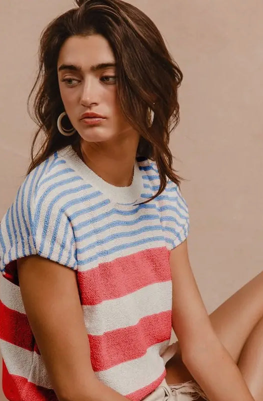 Stars & Stripes Knit Top