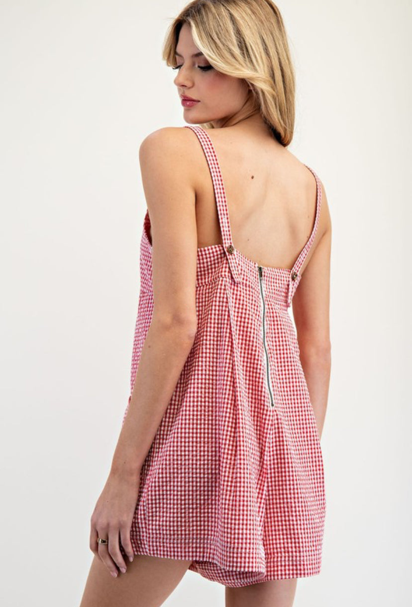Cherry Breeze Romper