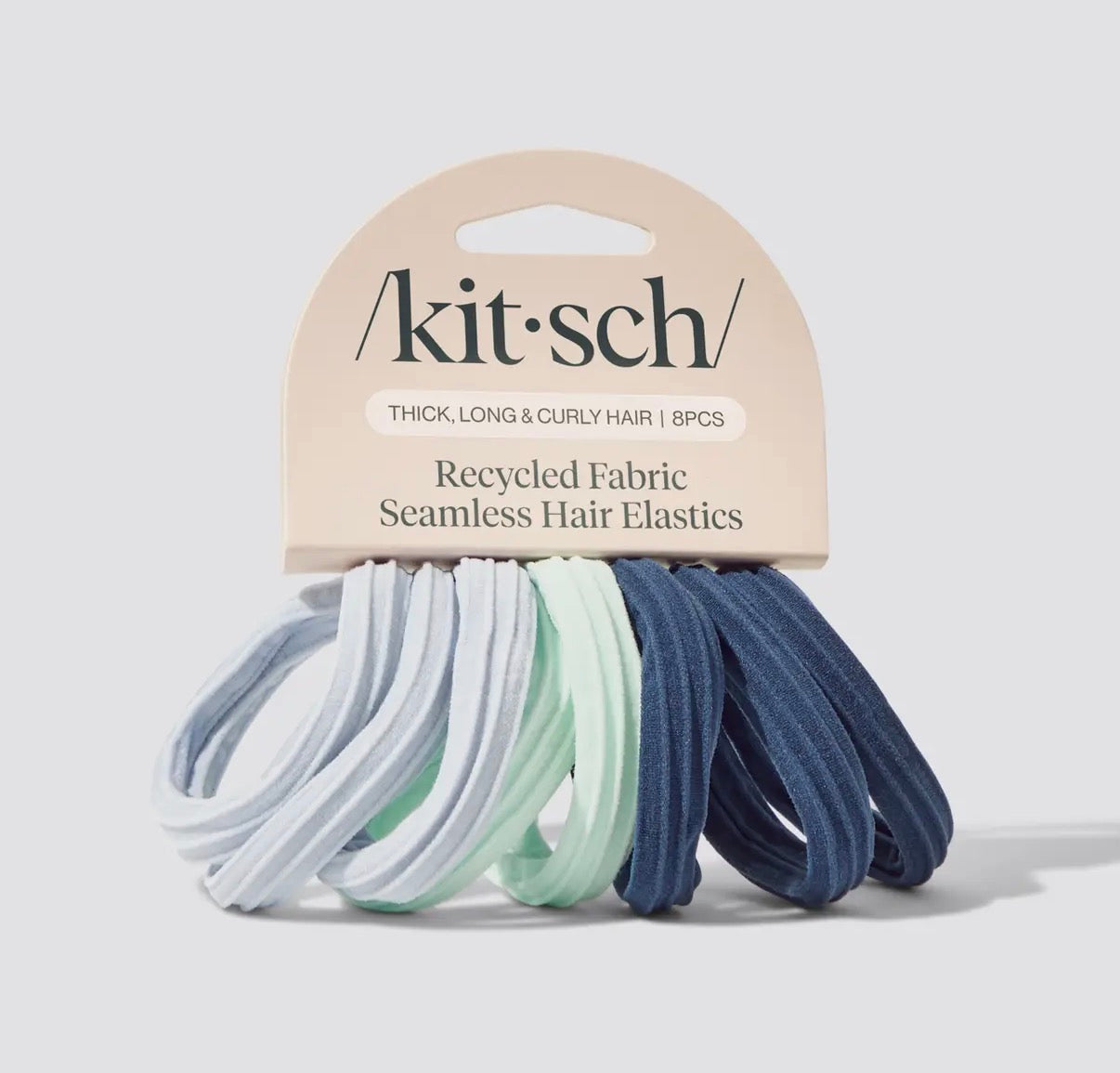 Recycled Seamless Hair Elastics 8pc-Garden Bouquet